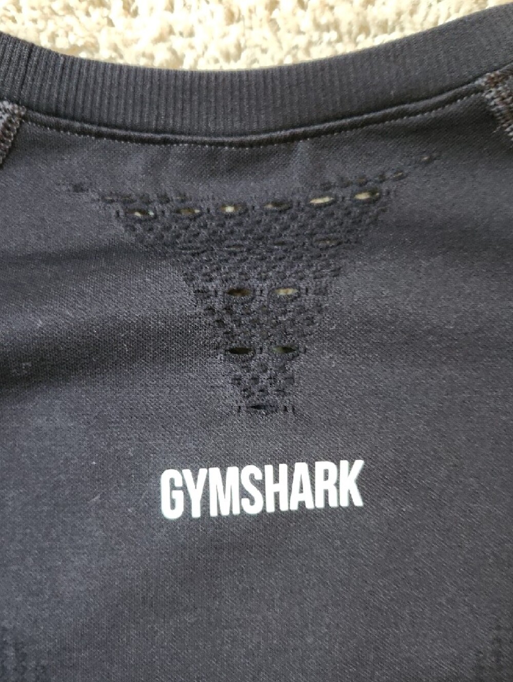 Gymshark Black Short-Sleeve Athletic Tee - Picture 3 of 5